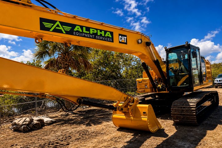 Alpha Equipment excavator rental